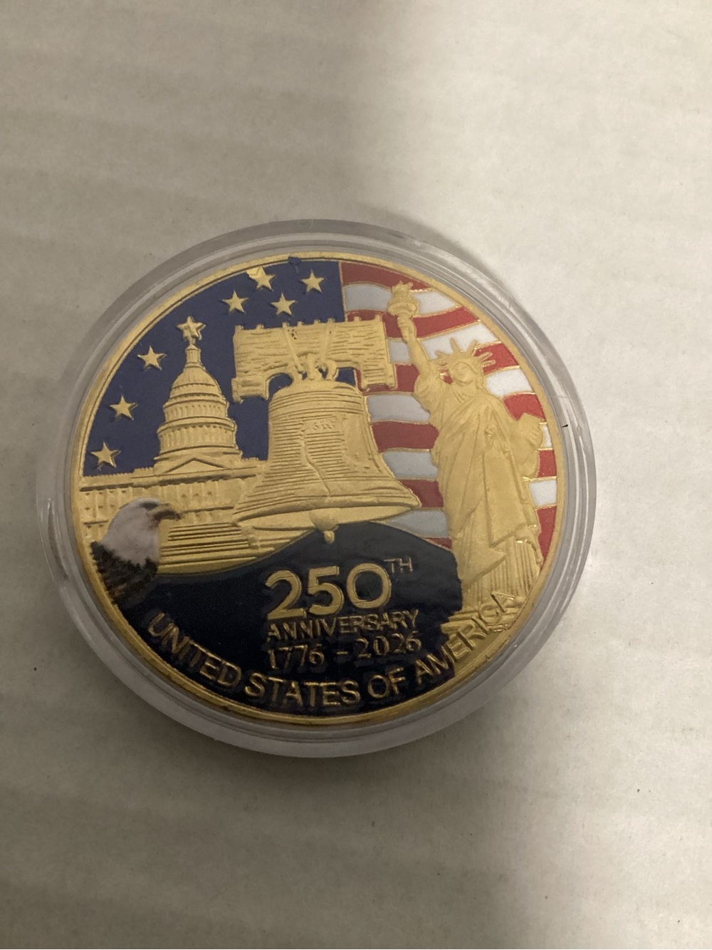 250th anniversary coin toy token